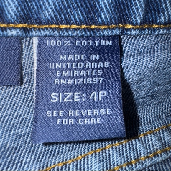 Bill Blass Womens 4P Blue Petite Easy Fit
Medium Rise Straight Leg Denim 100% - Picture 4 of 5